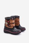 Śniegowce Dziecięce Na Rzepy Lee Cooper LCJ-24-44-2864K Camel
