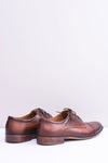 Wizytowe Męskie Skórzane Półbuty Gerard Brązowe