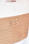 Pleciona Torebka Shopper Do Ręki NOBO XK0130 Beżowa