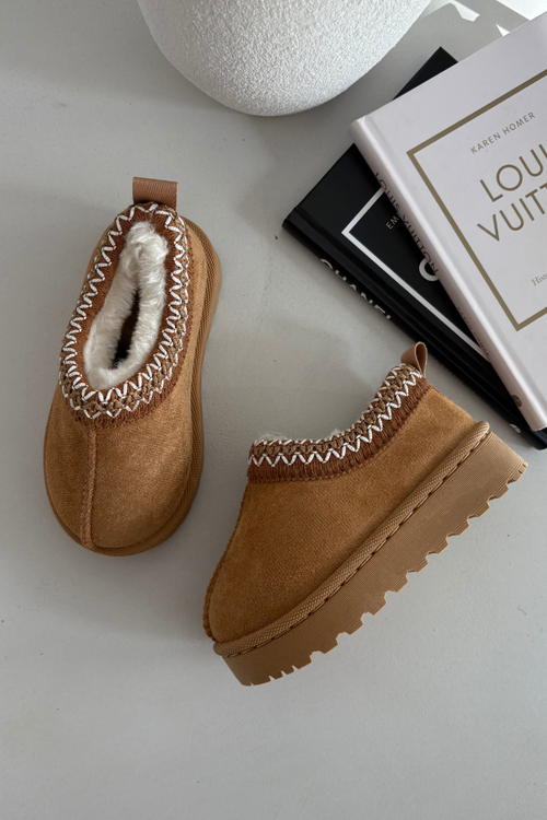 Śniegowce Dziecięce Z Haftem Camel Prina