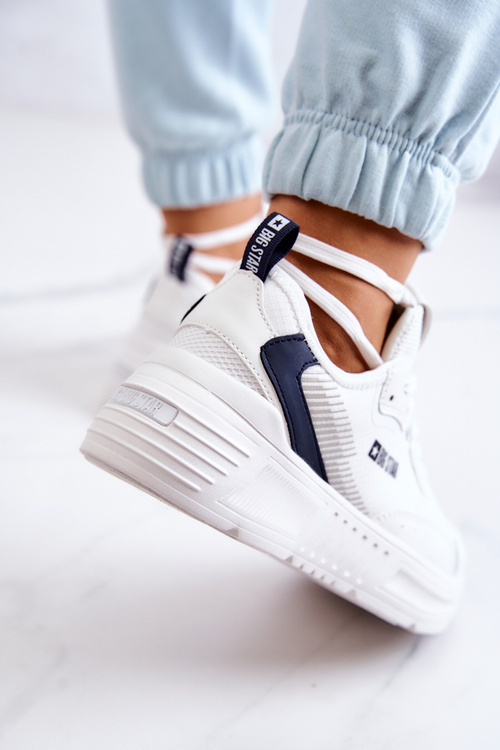Modne Sneakersy Buty Sportowe Big Star JJ274596 Białe