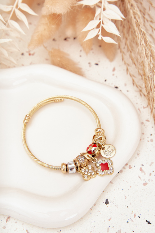 Bransoletka z Zawieszkami Charms Złota