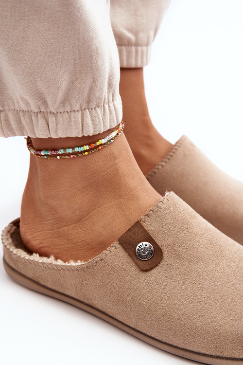 Obuwie Domowe Kapcie Damskie Inblu GF000011 Beżowe