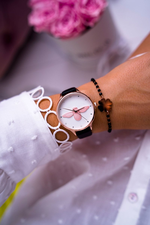 Damski Zegarek Michael John Czarny Ivaria