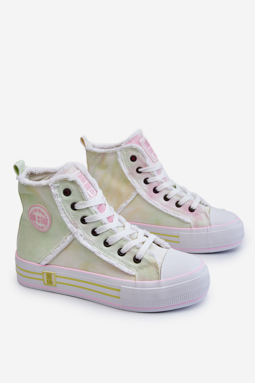 Damskie Wysokie Trampki Big Star LL274177 Multikolor