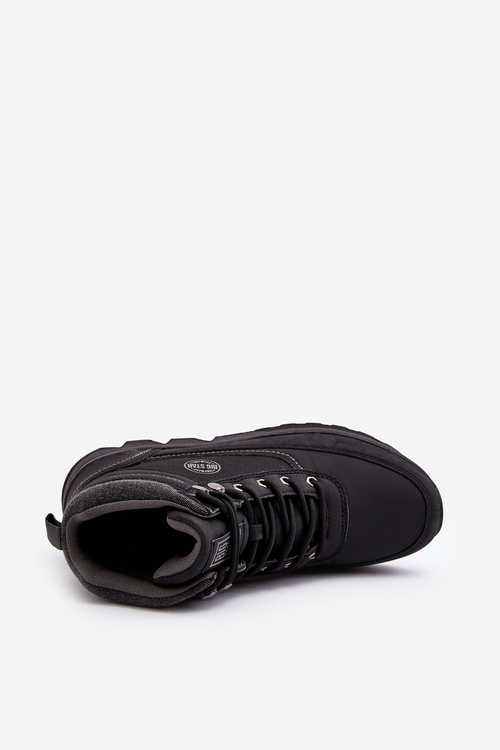 Męskie Buty Trekkingowe Czarne Big Star MM174016