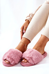 Papcie Damskie Z Futerkiem Różowe Trusted
