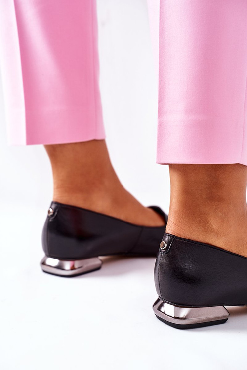 Damskie Półbuty Laura Messi Czarne 2074