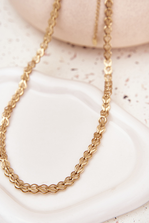 Naszyjnik Ze Stali Chirurgicznej Złoty