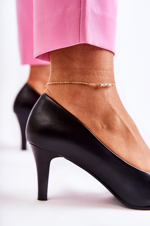 Damskie Klasyczne Czółenka Czarne Semprella