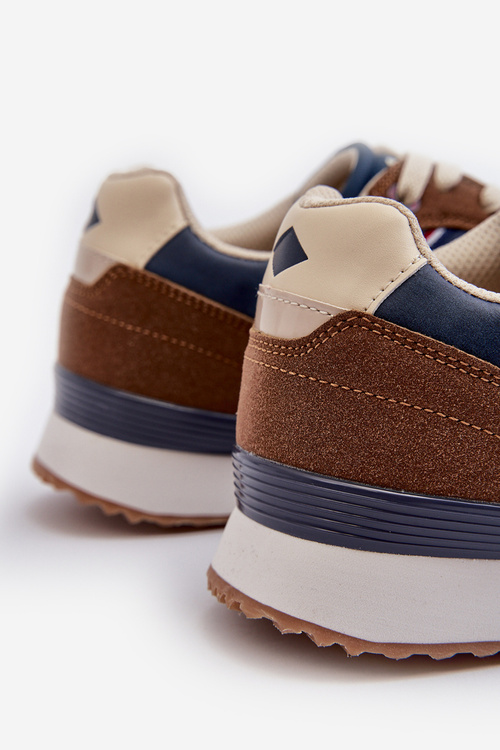 Męskie Sneakersy Buty Sportowe Lee Cooper LCW-24-03-2334 Brązowe