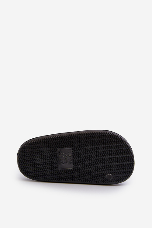 Dziecięce Lekkie Klapki Z Misiem Czarne Lindeheta