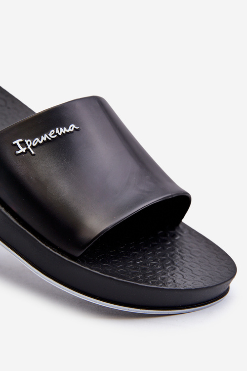 Męskie Gumowe Klapki 82832 Ipanema Slide Unisex Czarne