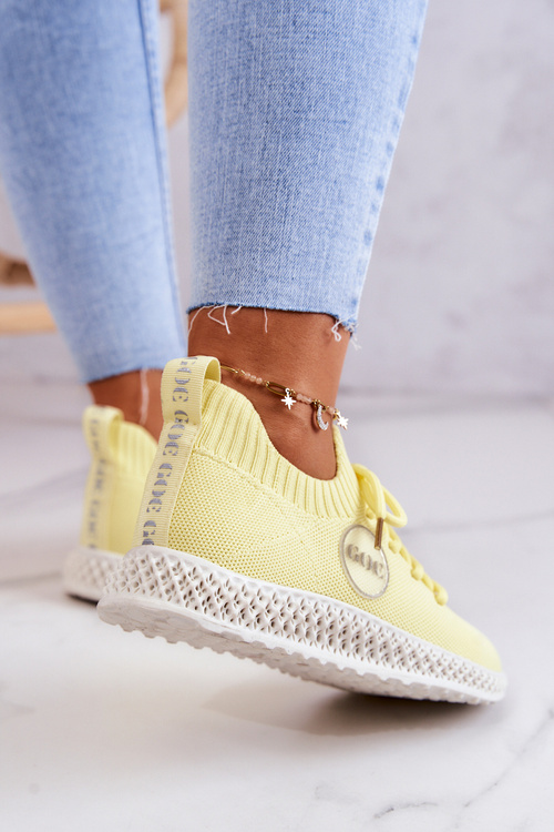 Damskie Sportowe Buty GOE JJ2N4150 Żółte