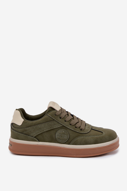 Sneakersy Męskie Niskie Big Star SS174022 HI-POLY SYSTEM Khaki