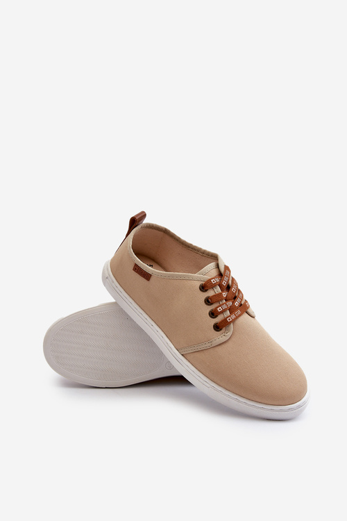 Tenisówki Trampki Męskie Big Star NN176001 Memory Foam System Beżowe