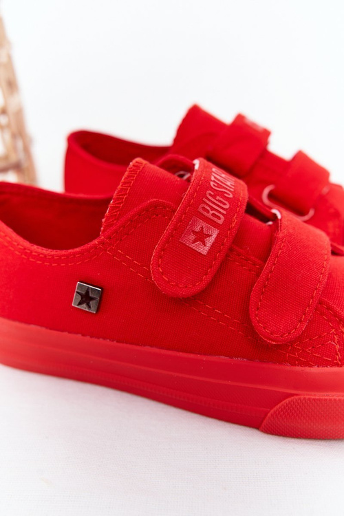Dziecięce Trampki Na Rzepy Big Star FF374097 Czerwone