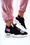 Damskie Sportowe Buty Sneakersy Czarne Bubble Tea