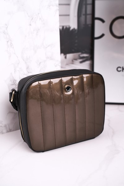 Torebka Listonoszka MONNARI BAG4220-019 Czarna Złota