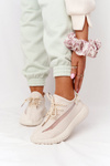 Damskie Sportowe Buty Sneakersy Beżowe Amazing