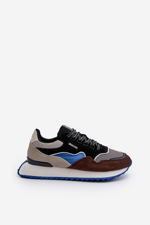 Sneakersy Męskie Big Star NN174322 Memory Foam System Brązowo-Czarne