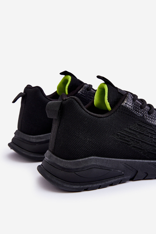 Męskie Klasyczne Buty Sportowe Czarne Santiago