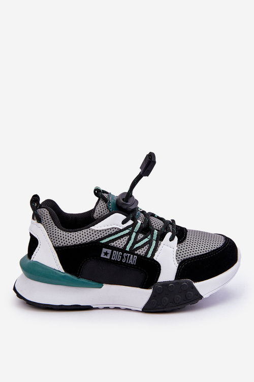 Dziecięce Buty Sportowe Memory Foam System Big Star LL374217 Czarno-Szare