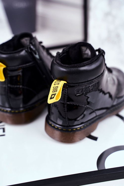 Dziecięce Botki Ocieplane Big Star Czarne GG374075