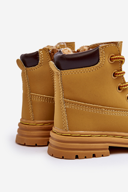 Dziecięce Botki Trapery Na Suwak Camel Bansi