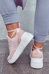 Modne Sneakersy Buty Sportowe Big Star JJ274595 Różowe