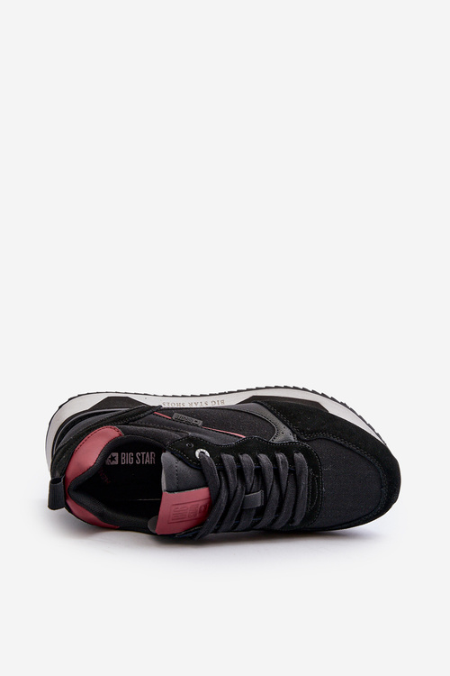 Sneakersy Męskie Memory Foam System Big Star NN174350 Czarne