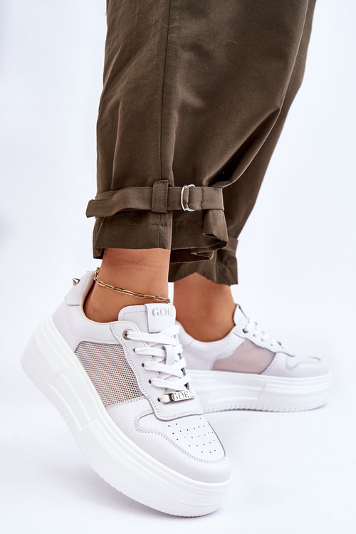 Damskie Klasyczne Buty Sportowe GOE LL2N4060 Białe