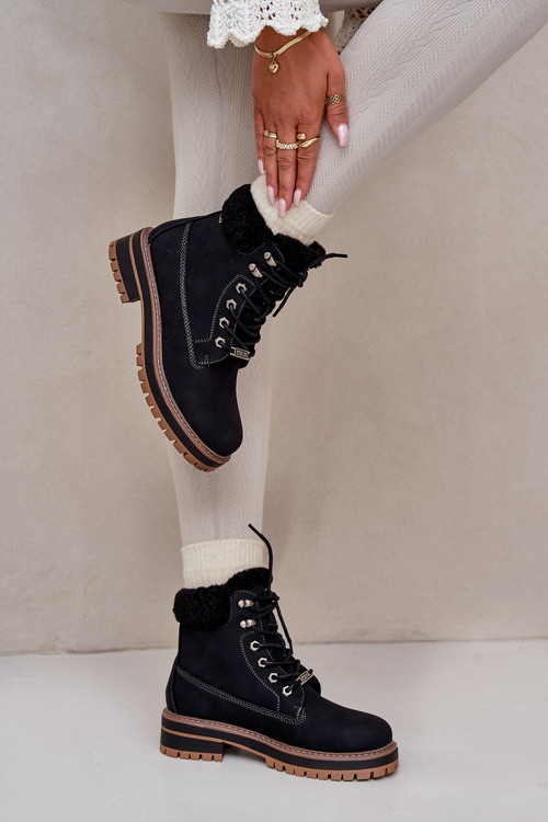 Ocieplane Trapery Damskie Big Star OO274A287 Czarne