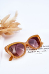 Damskie Okulary Przeciwsłoneczne Z Napisami M2404 Pomarańczowe