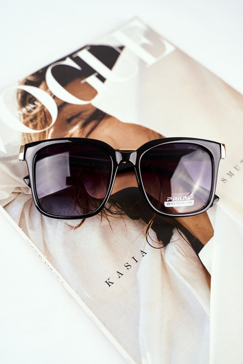 Okulary Przeciwsłoneczne Złote Prius PR-V43 Czarny Gradient