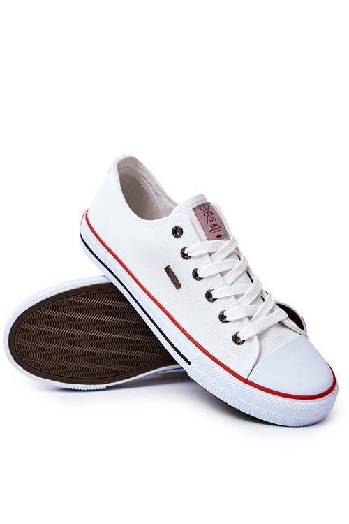 Męskie Klasyczne Trampki Cross Jeans JJ1R4001C Białe