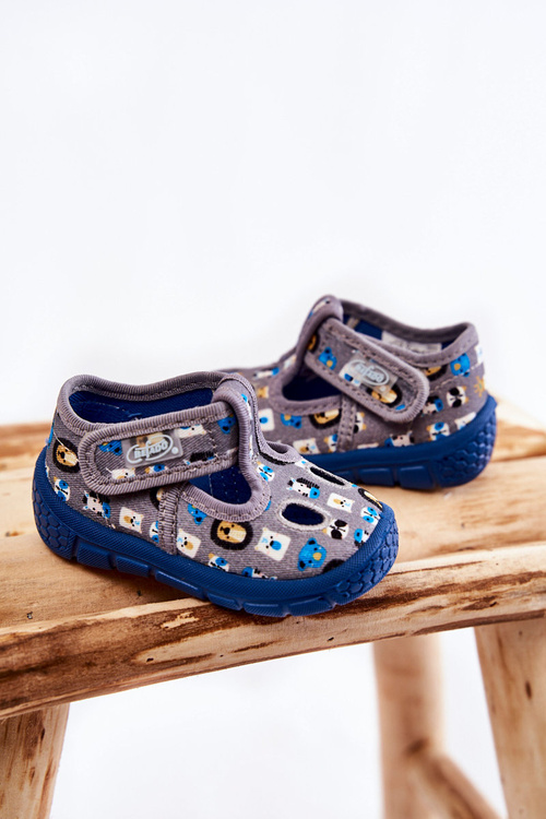 Buty Papcie Befado Zwierzątka 533P020 Szare