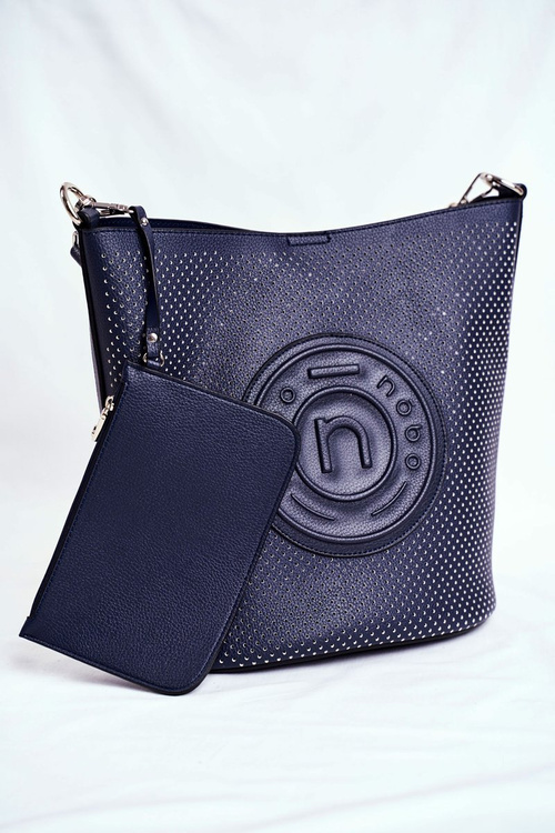 Torebka Damska NOBO Klasyczna Shopper Granatowa NBAG-I4240-C013