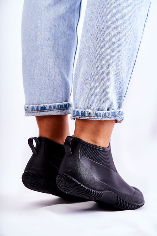 Damskie Niskie Kalosze Czarne Eldora