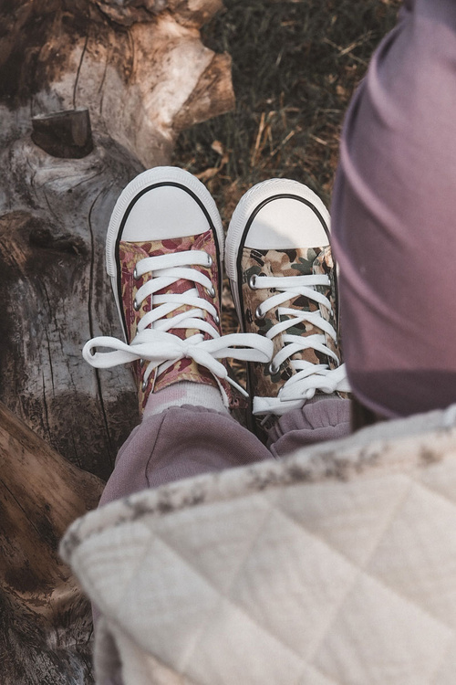 Dziecięce Wysokie Trampki Na Suwak Różowo-Żółte Filemon