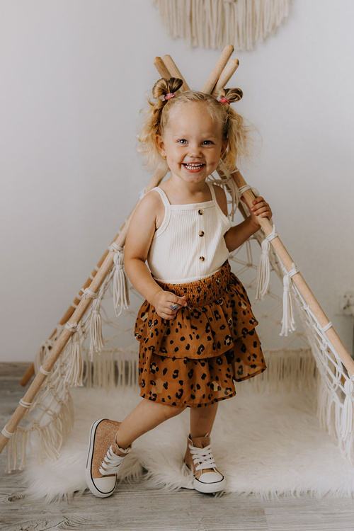 Dziecięce Trampki Wysokie Różowe Złoto Catrina