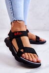 Damskie Sportowe Sandały Lee Cooper LCW-22-34-0955L Czarne