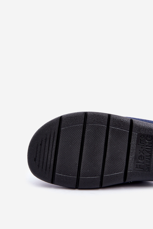 Wygodne Obuwie Domowe Męskie Kapcie Inblu 91000027 Granatowe