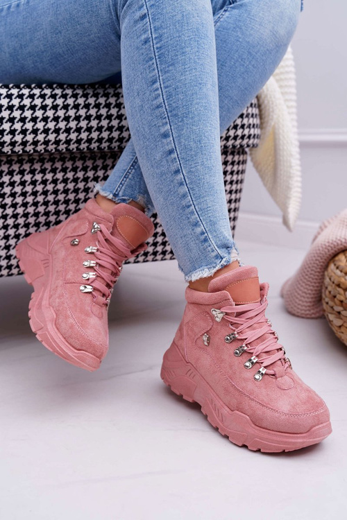 Damskie Sportowe Obuwie Wysokie Różowe Unreal