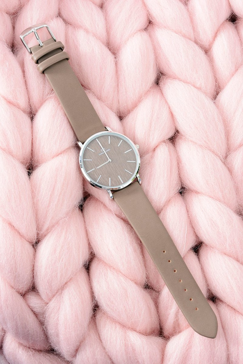 Brązowy Stylowy Skórzany Damski Zegarek Giorgio&Dario