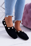 Damskie Czarne Baleriny Lu Boo Milis