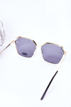 Geometryczne Okulary Przeciwsłoneczne Szare