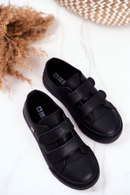 Trampki Dziecięce Big Star Na Rzepy Czarne GG374009