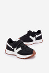Sneakersy Dziecięce Na Rzep Czarne Tezzu