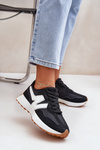 Buty Sportowe Sneakersy Damskie Czarne Britma